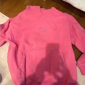 Pink Women's White Fox Hoodie